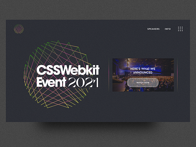 CSS Webkit Event branding clean creative direction design fullscreen illustration minimal typography vector web
