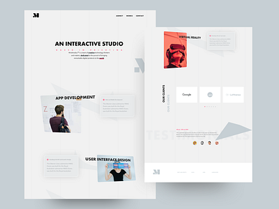 Interactive Studio - Concept agency award awwwards clean minimal web