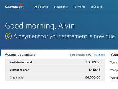 Add the grad. Servicing concept. by James Scott for Capital One Design ...