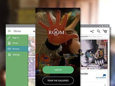 Room 13 app concept design