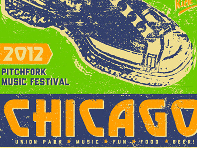 Retro Type Detail chicago flatstock gigposter poster retro type