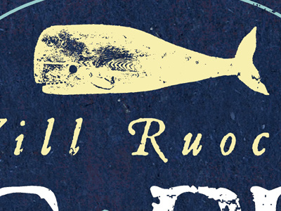 Whale Posters packaging label detail 1 animal antique mammal marine nautical ocean retro ruocco sea sperm whale tail type typography vintage whale wood