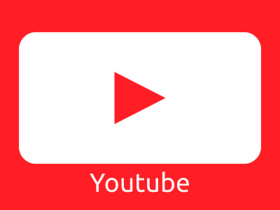 Youtube invert icon icon illustraion illustrator logo youtube