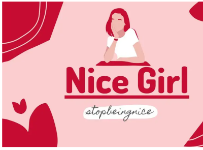 Nice Girl branding business logo logo design concept minimalist logo modern logo poster
