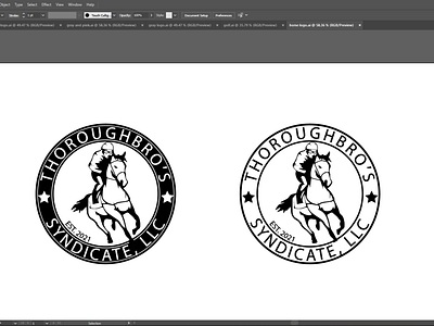 Thoroughbro's business logo logo design concept