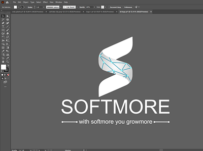 SoftMore branding business logo design illustration logo logo design concept minimalist logo modern logo ui vector