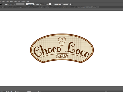 Choco Loco logo design concept