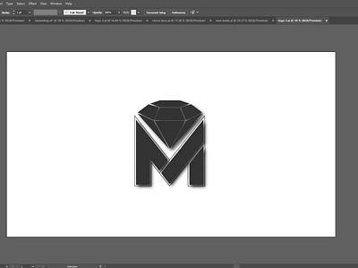 M Diamond Logo business logo logo design concept minimalist logo