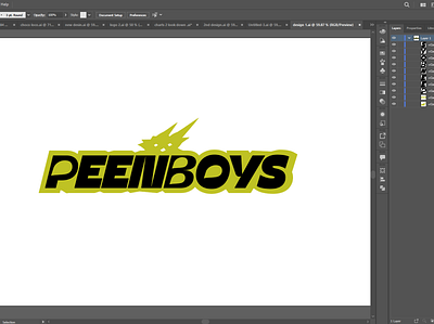 PeenBoys logo design concept