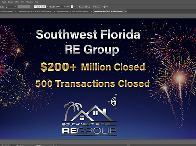 Southwest Florida RE Group business logo illustration logo design concept