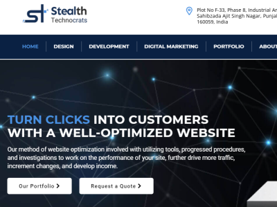 New Website - Stealth Technocrats app developer hire web designer landing page design website developers