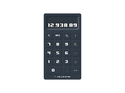 Dailyui004: Calculator 8bit ui calculator dailyui