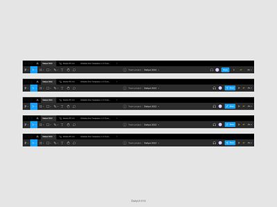 DailyUI010: Social share dailyui figma share toolbars