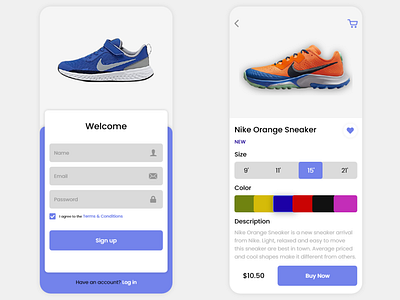 Shoe App Design adobe xd app app design blue dribbble figma poppins shoe app shoes shoes app ui ui kit ui ux xd