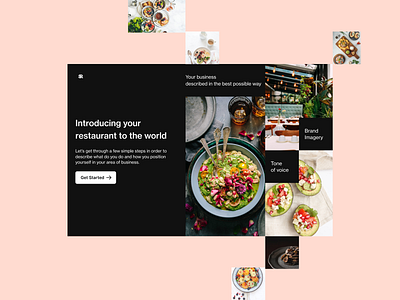 Restaurant business Landing Page design figma landingpage ui web webdesign