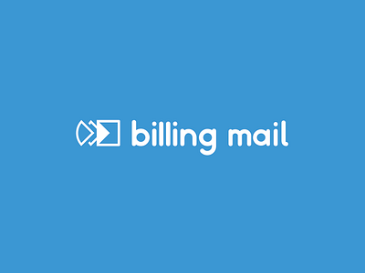 Billing Mail Logo arrow billing blue data logo mail