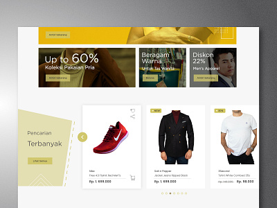 Ecommerce UI Design discount ecommerce shopping ui ux web design