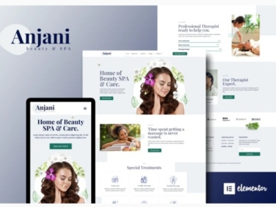 Anjani Spa branding design designer designs ui ux web webdesign webdesigner website