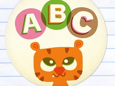 ABC Tiger Sticker