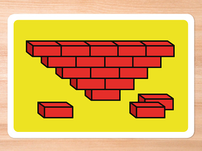 Improv Cards - Bricks graphic design illustration illustrator vector