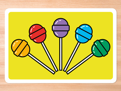 Improv Cards - Suckers card game icbreaker illustration illustrator lollipops retro suckers vector
