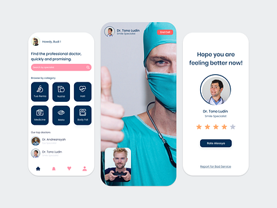 Doctor Cunsultation app branding consul design doctor icon illustration logo typography ui ux vector