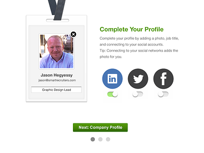 Onboarding badge first time user experience hr onboarding smartrecruiters social