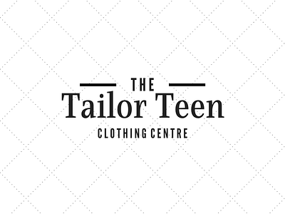 The Tailor Teen Clothing Centre apparel logo design icon