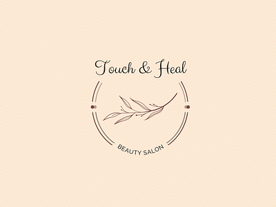 Touch And Heal beauty salon beauty beauty salon design logo