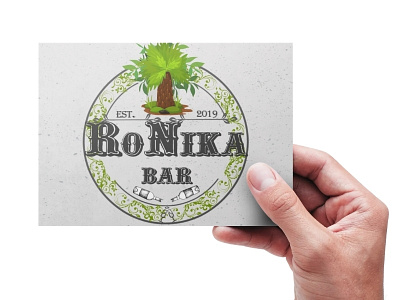RoNika Bar design icon logo