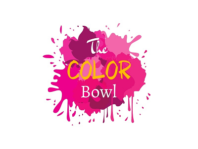 The Color Bowl beauty design icon logo