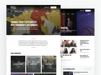 Dallas Holocaust and Human Rights - Interiors branding client work design immersive museum typography ui uidesign ux ux design web website