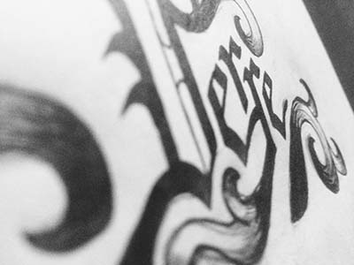 Verre Sketch handlettering typography