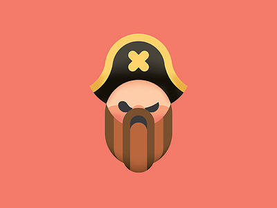 Pirate Weird Eyes color geometric illustration pirate