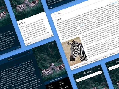 Wikipedia - Redesign appdesign illustration landingpage malayalam redesign tamil webdesign wiki wikipedia zebra