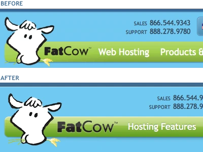 FatCow Header Refresh cleanup cow fatcow header refresh web design web hosting