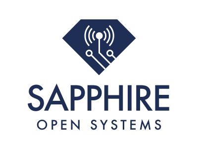 Sapphire Open Systems Logo circuit board circuits logo pcb sapphire tracing wireless