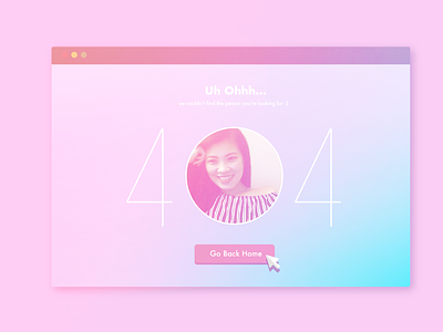 404_Portrait_Wanna Go Back Home? branding design identity ui web