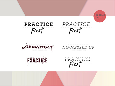 Practice First | Branding, Experience Design, Pop-up branding design identity logo