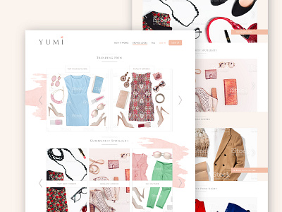 YUMI | Branding, UI Elements