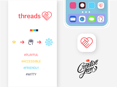 Adobe Creative Jam | Threads | Product Development, Storytelling branding design icon identity product vector