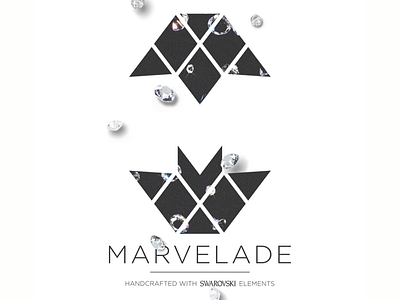 MARVELADE: logo and name for a jewelry DIY-brand black white brand identity branding cover art design design graphic design logo minimal monochromatic packaging design typography vector