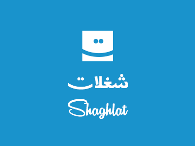 Shaghlat.com Logo arabic logo shaghlat typography