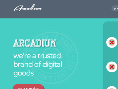 Arcadium | Single Page Template