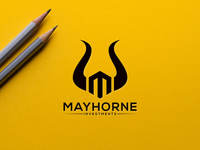 M logo bull branding design graphic design icon illustration logo typography vector
