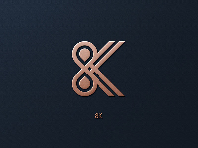 LOGO 8K 8k branding design graphic design icon illustration logo typography vector