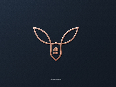 home rabbit logo 3d branding design graphic design icon illustration logo motion graphics rabbit typography vector