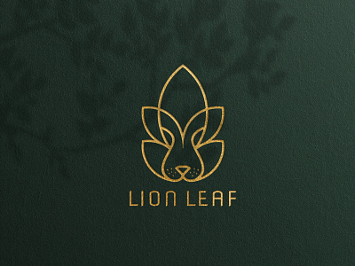 lion leaf logo banner brand branding building bussines card company design graphic design icon illustration leaf lion logo nature new style symbol tshirt typography vector