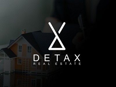 Detax real estate 3d brand branding building coorporation design fashion graphic design icon life stle logo logo company logo design motion graphics real estate symbol