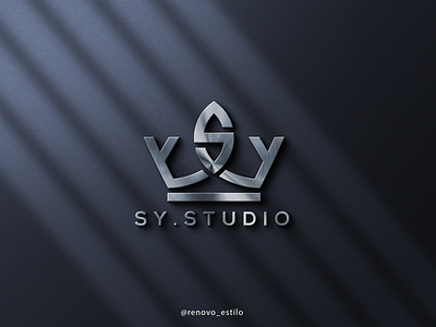 logo SY STUDIO 3d branding business card design graphic design icon illustration logo renovo renovo-estilo rio-tj stationery styles sy typography vector